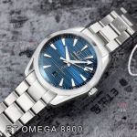 Omega Seamaster Aqua Terra 150m Blue Stainless Steel Watch 41.5mm Swiss Clone 8800 Movement